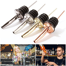 Load image into Gallery viewer, 5pcs Stainless Steel Wine Pour Wine Bar Cocktail Shaker Fancy Shaker Mouth Wine Bottle Stopper Drain Bottle Stopper
