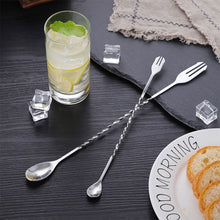 Load image into Gallery viewer, 304 Stainless Steel Stir Bar Spoon Mixing Ounces Cocktail Spoon Drink Shaker Muddler Stirrer Bartender Tools Teadrop Spoon Bar Tools
