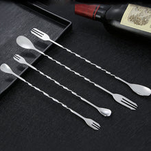 Load image into Gallery viewer, 304 Stainless Steel Stir Bar Spoon Mixing Ounces Cocktail Spoon Drink Shaker Muddler Stirrer Bartender Tools Teadrop Spoon Bar Tools
