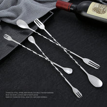 Load image into Gallery viewer, 304 Stainless Steel Stir Bar Spoon Mixing Ounces Cocktail Spoon Drink Shaker Muddler Stirrer Bartender Tools Teadrop Spoon Bar Tools
