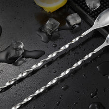 Load image into Gallery viewer, 304 Stainless Steel Stir Bar Spoon Mixing Ounces Cocktail Spoon Drink Shaker Muddler Stirrer Bartender Tools Teadrop Spoon Bar Tools
