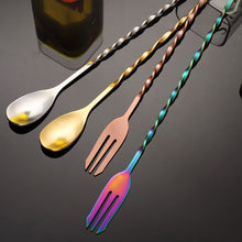 Load image into Gallery viewer, Stainless Steel Stir Bar Spoon Mixing Ounces Cocktail Spoon Drink Shaker Muddler Stirrer Bartender Tools Teadrop Spoon Bar Tools
