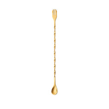 Load image into Gallery viewer, Stainless Steel Stir Bar Spoon Mixing Ounces Cocktail Spoon Drink Shaker Muddler Stirrer Bartender Tools Teadrop Spoon Bar Tools
