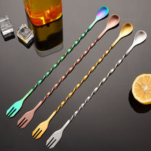Load image into Gallery viewer, Stainless Steel Stir Bar Spoon Mixing Ounces Cocktail Spoon Drink Shaker Muddler Stirrer Bartender Tools Teadrop Spoon Bar Tools
