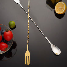 Load image into Gallery viewer, Stainless Steel Stir Bar Spoon Mixing Ounces Cocktail Spoon Drink Shaker Muddler Stirrer Bartender Tools Teadrop Spoon Bar Tools
