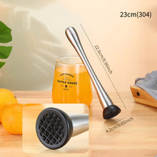 Load image into Gallery viewer, Multifunctional Stainless Steel Crushed Ice Hammer Crushed Popsicle Sticks Cocktail Ice Cube Fruit Crusher Muddle Pestles Barware Tools
