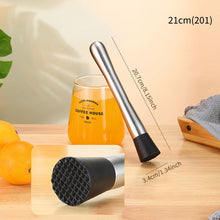 Load image into Gallery viewer, Multifunctional Stainless Steel Crushed Ice Hammer Crushed Popsicle Sticks Cocktail Ice Cube Fruit Crusher Muddle Pestles Barware Tools
