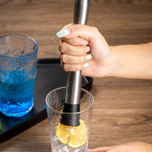 Load image into Gallery viewer, 1Set Cocktail Shaker Bar Set Stainless Steel Bartender Kit Boston Shaker/Jigger/Strainer/Bar Mixer Spoon/Tongs Party Bar Tools
