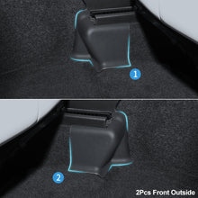 Load image into Gallery viewer, 2Pcs/3Pcs/4Pcs Car Under Seat Corner Anti-Kick Guard Front Rear Seat Slide Rails Protector Covers Decor Protection Shell For Tesla Model Y 2021-2023
