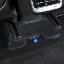 Load image into Gallery viewer, 2Pcs/3Pcs/4Pcs Car Under Seat Corner Anti-Kick Guard Front Rear Seat Slide Rails Protector Covers Decor Protection Shell For Tesla Model Y 2021-2023

