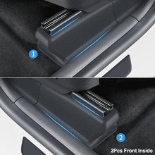 Load image into Gallery viewer, 2Pcs/3Pcs/4Pcs Car Under Seat Corner Anti-Kick Guard Front Rear Seat Slide Rails Protector Covers Decor Protection Shell For Tesla Model Y 2021-2023
