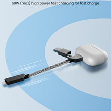 Load image into Gallery viewer, 4 In 1 PD Fast Charging Portable Application TYPE-C 60W For Iphone 27W Fast Charging Data Cable Keychain Data Cable
