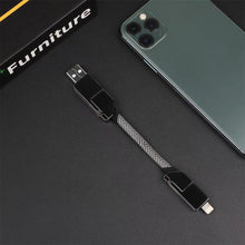 Load image into Gallery viewer, 4 In 1 PD Fast Charging Portable Application TYPE-C 60W For Iphone 27W Fast Charging Data Cable Keychain Data Cable
