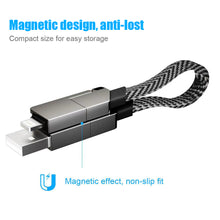 Load image into Gallery viewer, 4 In 1 PD Fast Charging Portable Application TYPE-C 60W For Iphone 27W Fast Charging Data Cable Keychain Data Cable
