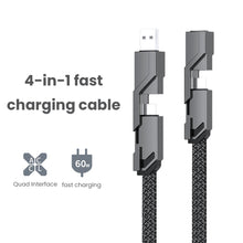 Load image into Gallery viewer, 4 In 1 100W USB Type C Cable Fast Charging For Samsung Xiaomi Huawei Oneplus USB C To Lighting Cable For iPhone 14 13 12 Pro Max
