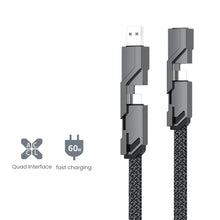 Load image into Gallery viewer, 4 In 1 100W USB Type C Cable Fast Charging For Samsung Xiaomi Huawei Oneplus USB C To Lighting Cable For iPhone 14 13 12 Pro Max
