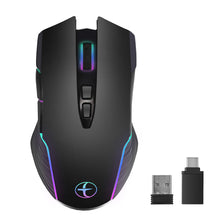 Load image into Gallery viewer, 2.4G Wireless Mouse Type-C for Macbook Laptop Computer Silent Click Mice Rechargeable Wireless Mouse Plug and Play
