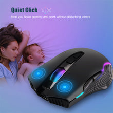 Load image into Gallery viewer, 2.4G Wireless Mouse Type-C for Macbook Laptop Computer Silent Click Mice Rechargeable Wireless Mouse Plug and Play
