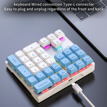 Load image into Gallery viewer, 33 Key Wired Mechanical Numeric Keypad with Multi-color Lights Suitable for Finance, Business, Laptop Numeric Keyboard

