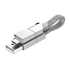 Load image into Gallery viewer, 6 in 1 Multi Fast Charging Cable Keychain PD for Apple iPhone Lightning 27W Andriod TYPE-C 60W QC 18W Fast Charging Data Cable
