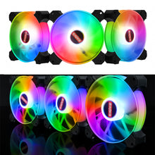 Load image into Gallery viewer, 12cm Rgb 5v Pwm 3+4pin Case Fan Quiet PC Radiator CPU Cooler ARGB Sync With Motherboard Fans Silent Cooling Fan Colorful Lights
