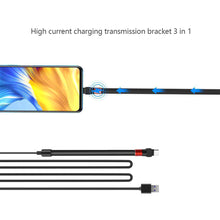 Load image into Gallery viewer, 1.2M Multifunction 3 in 1 Mobile Phone Stand Data Cable 2.4A Fast Charging Data Transmission for Xiaomi Samsung
