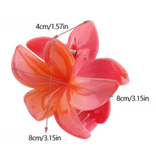 Load image into Gallery viewer, Fashionable Women Beach Vacation Egg Flower Hair Clip Bohemia Flower Claw Female Girls Hair Accessories
