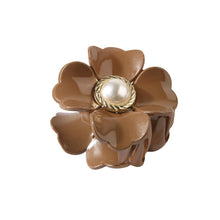 Load image into Gallery viewer, Elegant Retro Flowers Pearl Hair Clip Clamp Fashion Ponytail Crab Claw Woman Girl Hair Accessories
