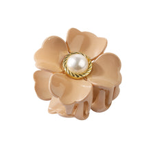 Load image into Gallery viewer, Elegant Retro Flowers Pearl Hair Clip Clamp Fashion Ponytail Crab Claw Woman Girl Hair Accessories
