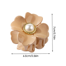 Load image into Gallery viewer, Elegant Retro Flowers Pearl Hair Clip Clamp Fashion Ponytail Crab Claw Woman Girl Hair Accessories
