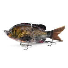 Load image into Gallery viewer, 1PC 15CM/57G Multisection Lure Bionic Bait ABS Floating Topwater Baits With Hairtail Sea Fishing Float Bait
