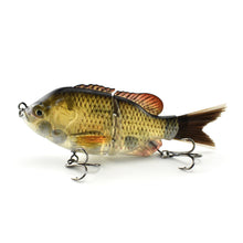 Load image into Gallery viewer, 1PC 15CM/57G Multisection Lure Bionic Bait ABS Floating Topwater Baits With Hairtail Sea Fishing Float Bait
