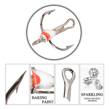 Load image into Gallery viewer, 5PCS Ice Fishing Hook Simulation With Drill Color Bait Blood Tank Treble Hook Winter Fishing Accessories
