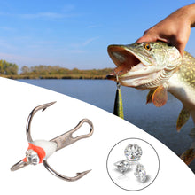 Load image into Gallery viewer, 5PCS Ice Fishing Hook Simulation With Drill Color Bait Blood Tank Treble Hook Winter Fishing Accessories
