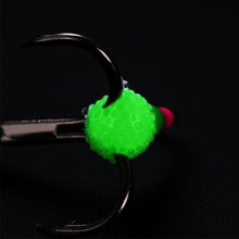 Load image into Gallery viewer, 5PCS High Carbon Steel Ice Hook Luminous Triple Hook Spiny Lure Bait Black Nickel Hook Winter Carp Bass Fishing Accessories
