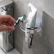 Load image into Gallery viewer, 1Pc Self-adhesive Wall Mount Toothpaste Dispenser Toothbrush Holder Storage Squeezer Shaver Holder Bathroom Shelves
