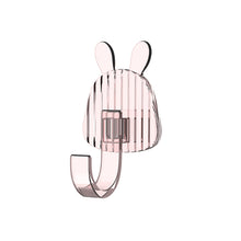 Load image into Gallery viewer, 1Pc Cartoon Punch Free Hook Strong Load-bearing Door Rear Hook Semi Transparent Kitchen Bathroom Wall Hooks
