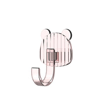 Load image into Gallery viewer, 1Pc Cartoon Punch Free Hook Strong Load-bearing Door Rear Hook Semi Transparent Kitchen Bathroom Wall Hooks
