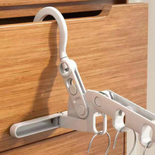 Load image into Gallery viewer, 1Pc Five-holes Folding Clothes Hanger Portable Travel Hotel Dry Hanger Multi-functional Clothes Hanger Clothes Organizer Save Space
