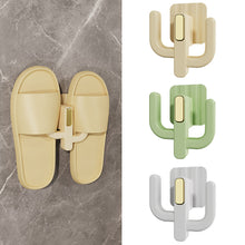Load image into Gallery viewer, 1Pc Bathroom Slipper Rack Slipper Hook Draining Rack Wall Mounted Hanging Hanger Wall Storage Shoe Rack
