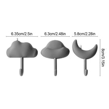 Load image into Gallery viewer, 3Pcs/Set Creative Cloud Series Wall Mounted Hooks Towel Hook Rustproof Hook Hanger Coat Rack Clothes Hook Bedroom Kitchen Bathroom Accessories
