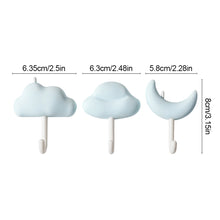 Load image into Gallery viewer, 3Pcs/Set Creative Cloud Series Wall Mounted Hooks Towel Hook Rustproof Hook Hanger Coat Rack Clothes Hook Bedroom Kitchen Bathroom Accessories
