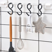 Load image into Gallery viewer, 3Pcs S type Hook No Punching Multifunctional Wardrobe Bathroom Soft Head Hook Hanging Clothes Kitchen Bag Towel
