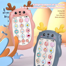 Load image into Gallery viewer, Baby Phone Toy Music Sound Telephone Sleeping Toys With Teether Simulation Phone Kids Infant Early Educational Toy Kids Gifts

