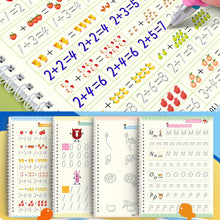 Load image into Gallery viewer, Reusable English Groove Magic Copybook Drawing Toys for Children Montessori Pen Control Training Writing Learning Educational Toy
