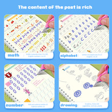 Load image into Gallery viewer, Reusable English Groove Magic Copybook Drawing Toys for Children Montessori Pen Control Training Writing Learning Educational Toy
