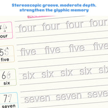 Load image into Gallery viewer, Reusable English Groove Magic Copybook Drawing Toys for Children Montessori Pen Control Training Writing Learning Educational Toy
