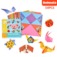 Load image into Gallery viewer, Baby Craft Toys Cartoon Animal Origami Paper Cutting Book Kids Paper Cut Puzzle Early Learning Educational Toys Gifts
