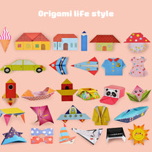 Load image into Gallery viewer, Baby Craft Toys Cartoon Animal Origami Paper Cutting Book Kids Paper Cut Puzzle Early Learning Educational Toys Gifts
