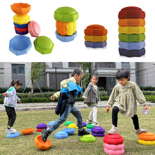 Load image into Gallery viewer, Balance Stepping Stones Set Kids Sensory Foam River Jumping Steps Stones Indoor Outdoor Family Kindergarten Funny Game Toys
